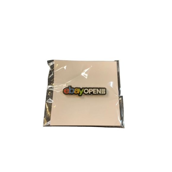 Ebayana Ebay Open 2023 Swag Bar Lapel Dual Pin Logo 2" - Picture 2 of 4